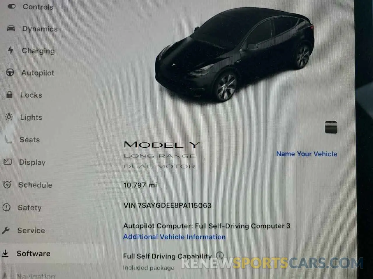 9 Photograph of a damaged car 7SAYGDEE8PA115063 TESLA MODEL Y 2023
