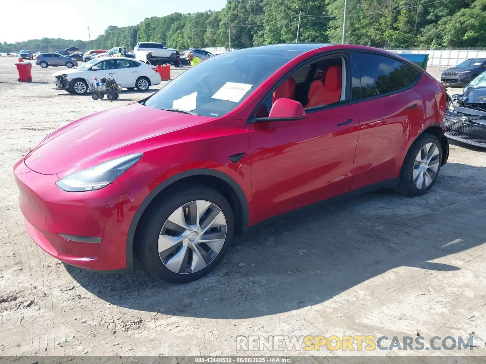 2 Photograph of a damaged car 7SAYGDEE8PA162061 TESLA MODEL Y 2023
