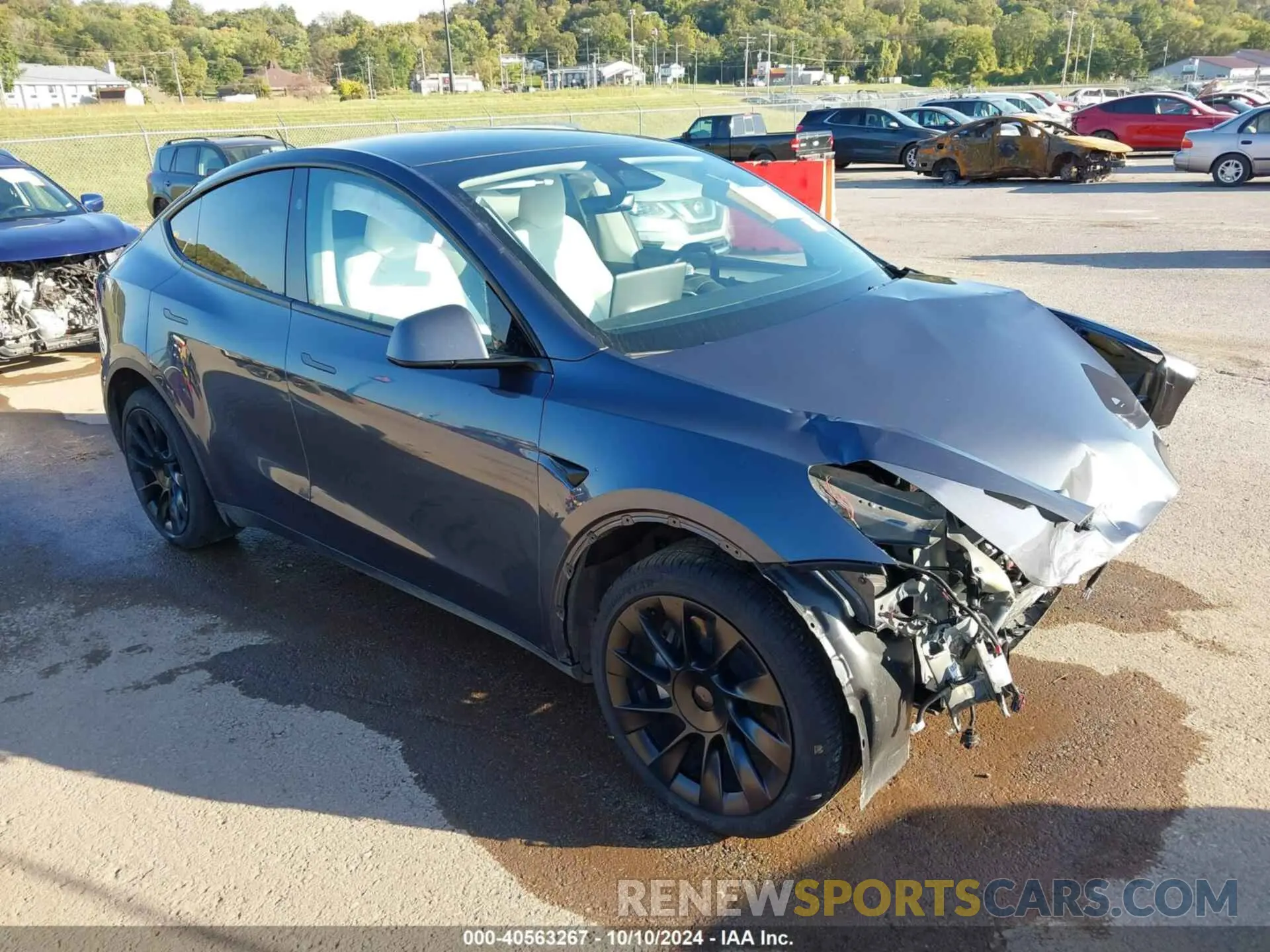 1 Photograph of a damaged car 7SAYGDEE8PA176557 TESLA MODEL Y 2023