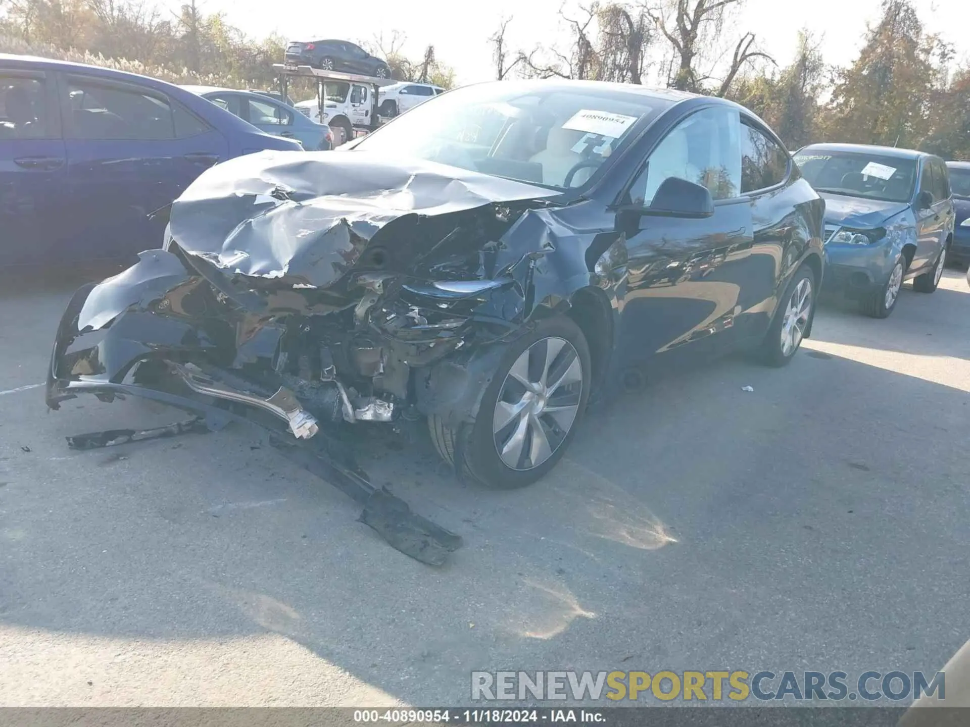 2 Photograph of a damaged car 7SAYGDEE8PA177580 TESLA MODEL Y 2023