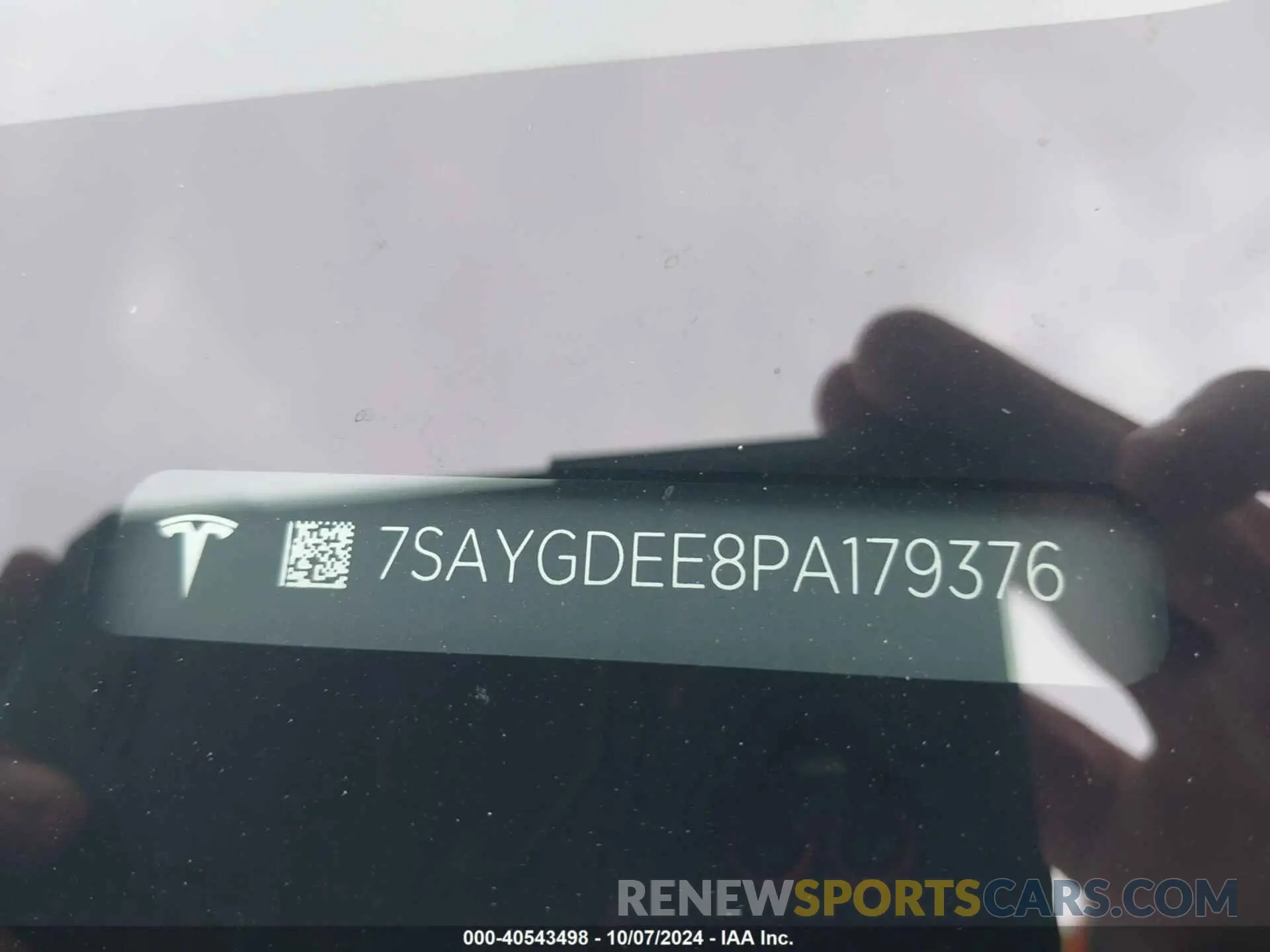 9 Photograph of a damaged car 7SAYGDEE8PA179376 TESLA MODEL Y 2023