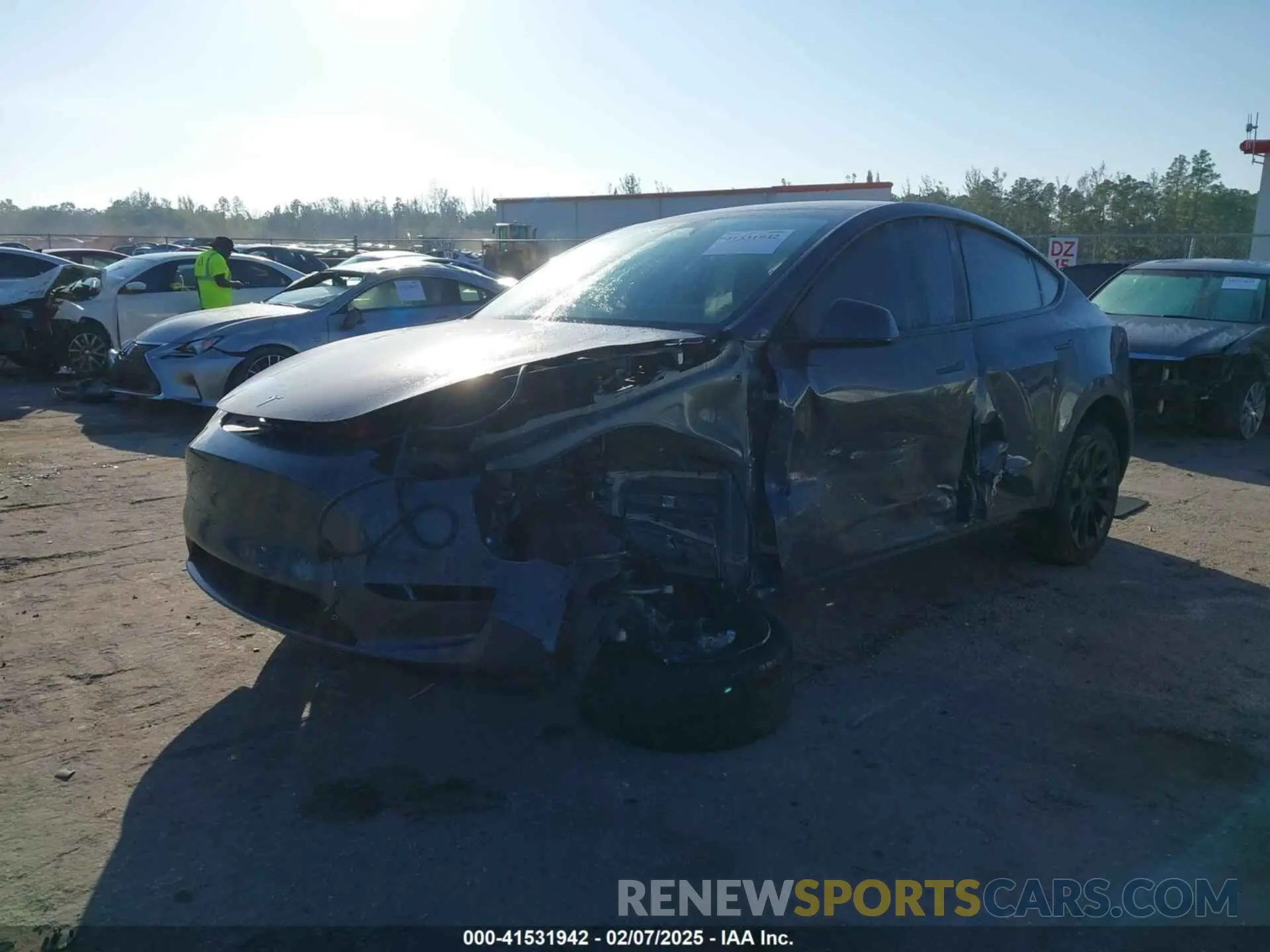 2 Photograph of a damaged car 7SAYGDEE8PA183198 TESLA MODEL Y 2023