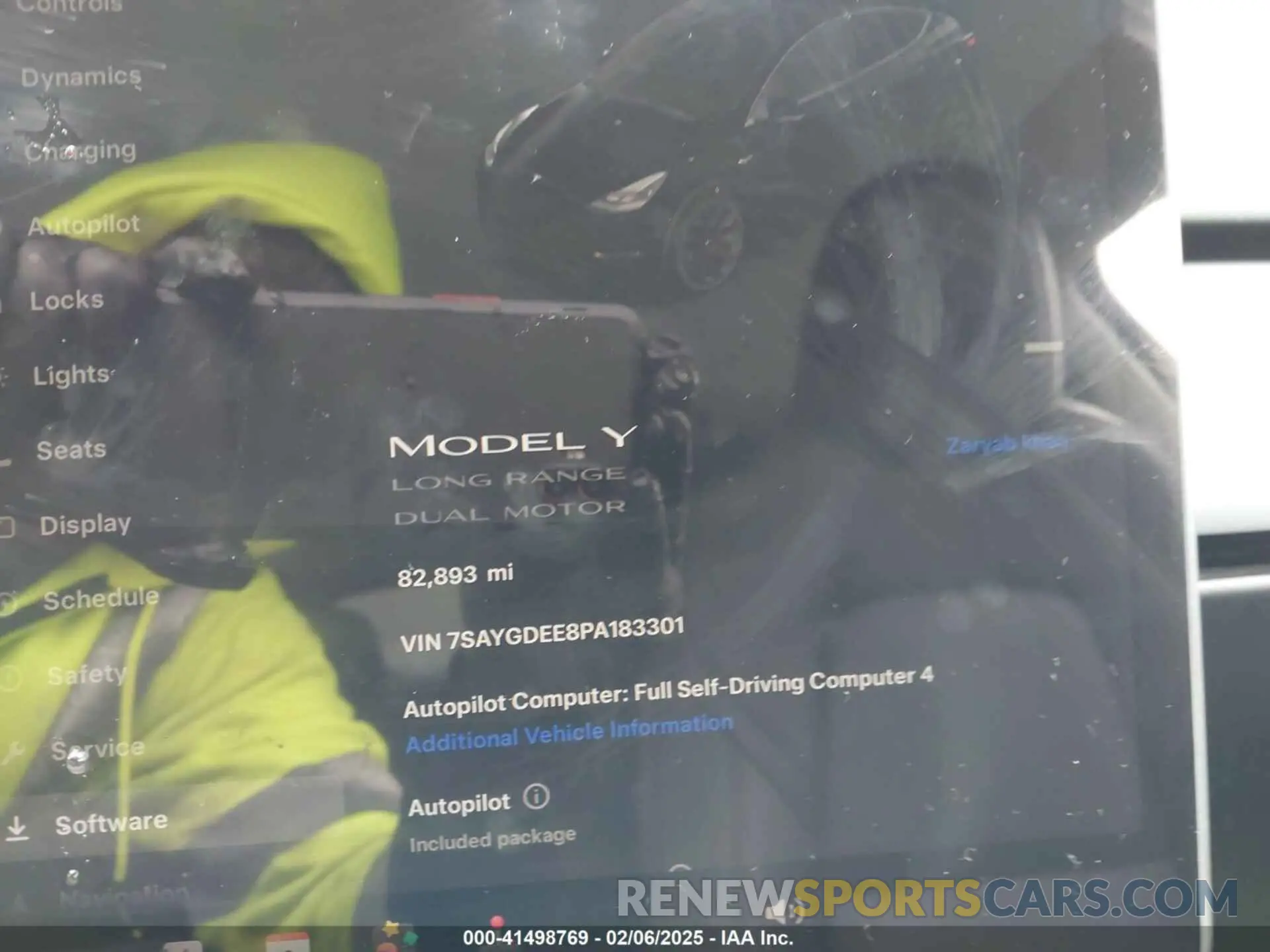 7 Photograph of a damaged car 7SAYGDEE8PA183301 TESLA MODEL Y 2023