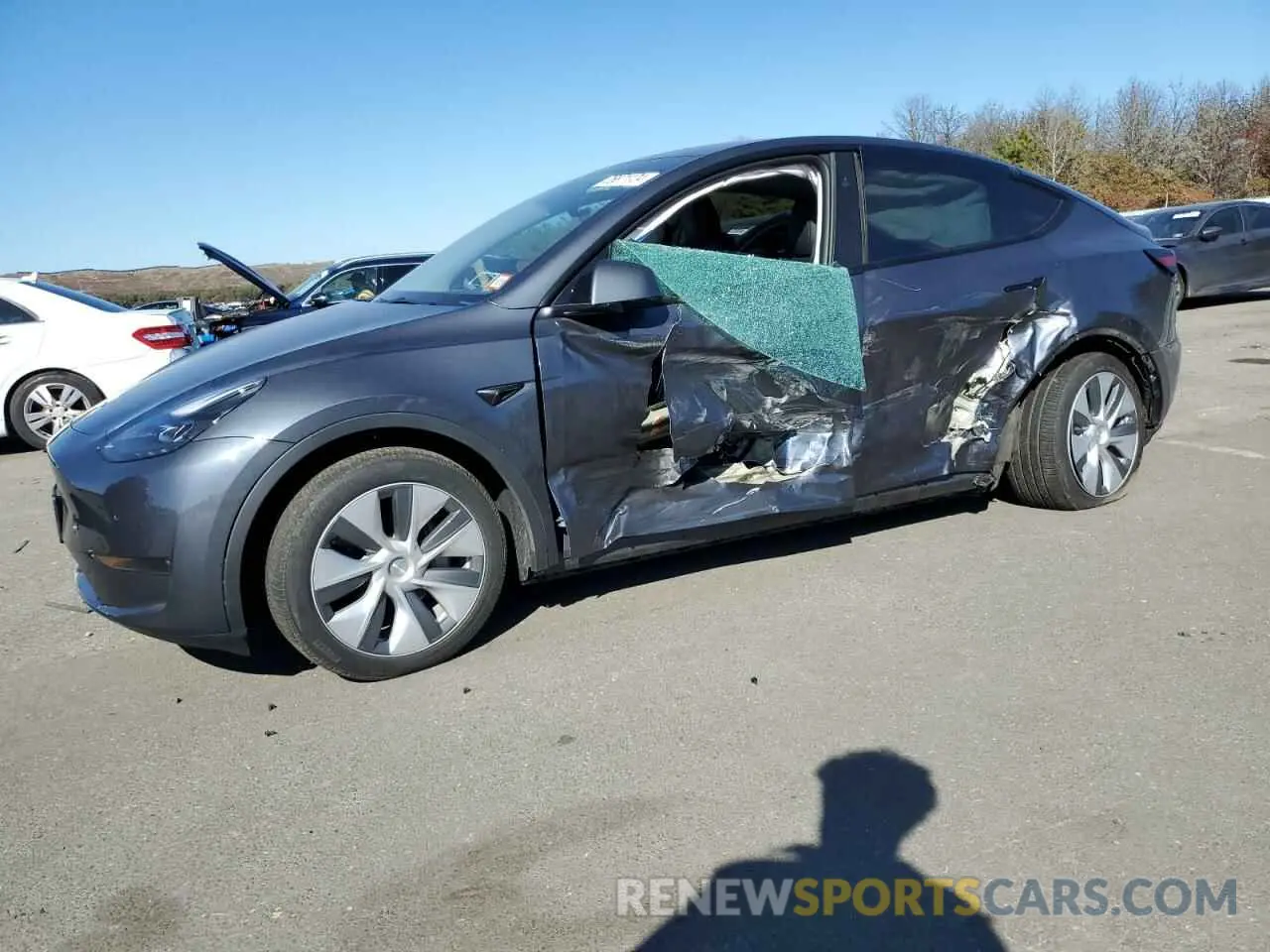 1 Photograph of a damaged car 7SAYGDEE8PA184545 TESLA MODEL Y 2023