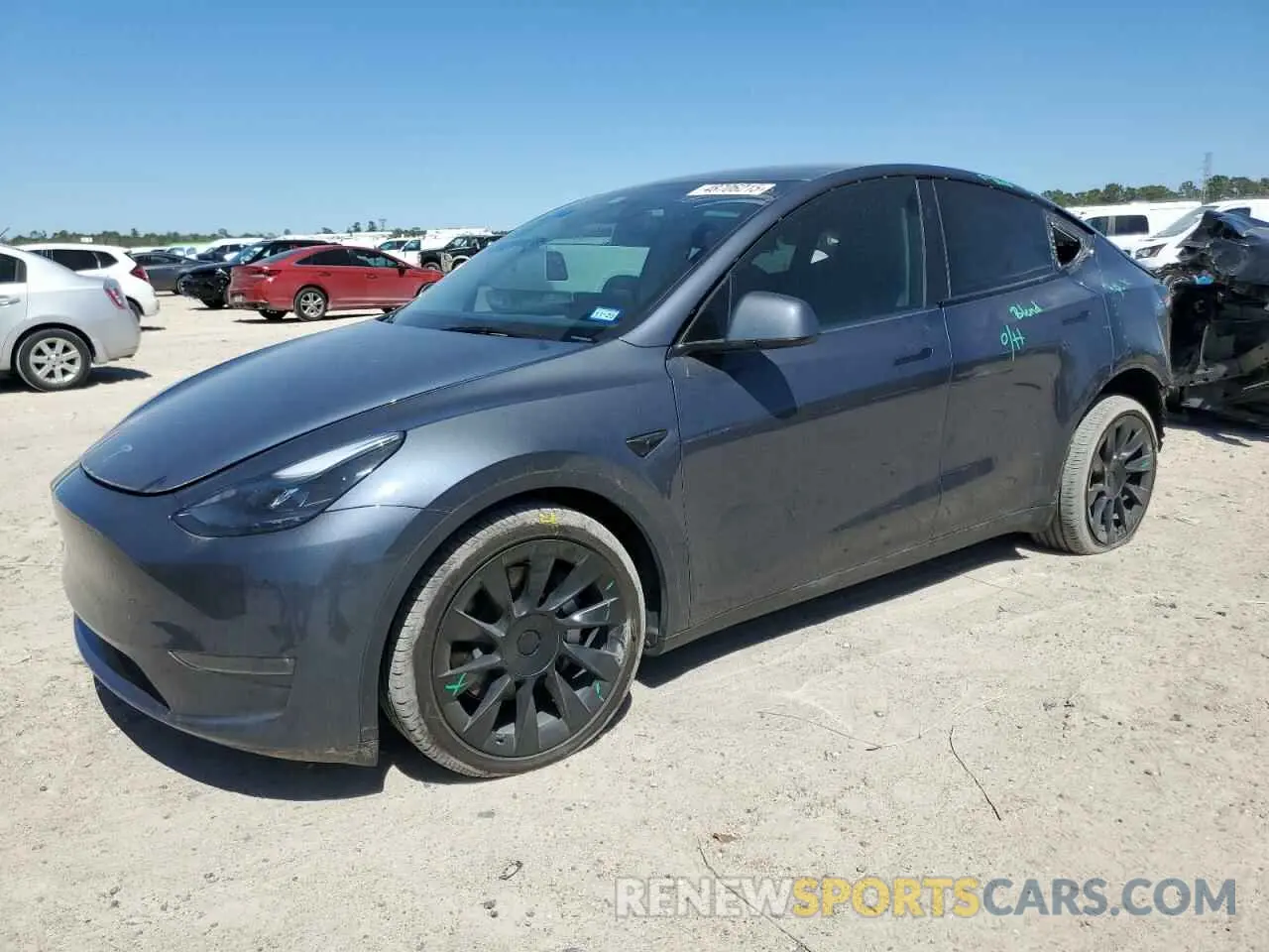 1 Photograph of a damaged car 7SAYGDEE8PA185193 TESLA MODEL Y 2023