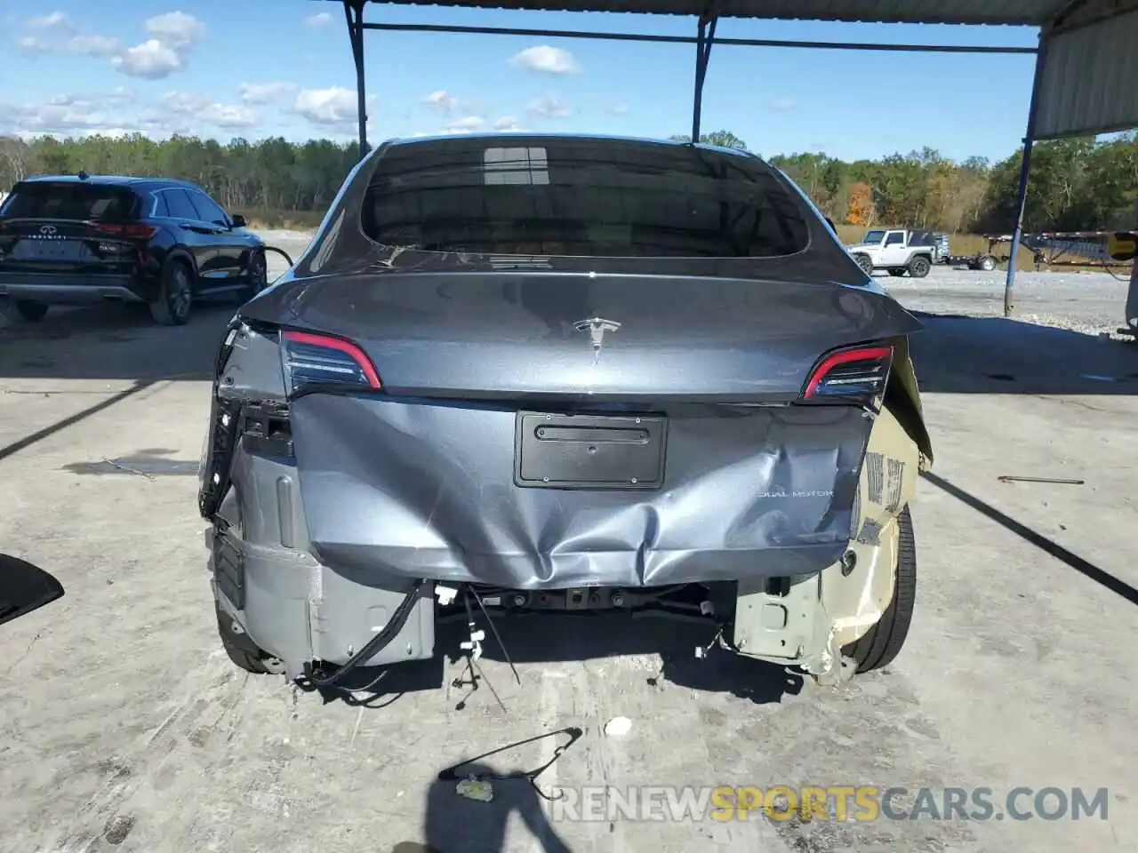 6 Photograph of a damaged car 7SAYGDEE8PA187395 TESLA MODEL Y 2023