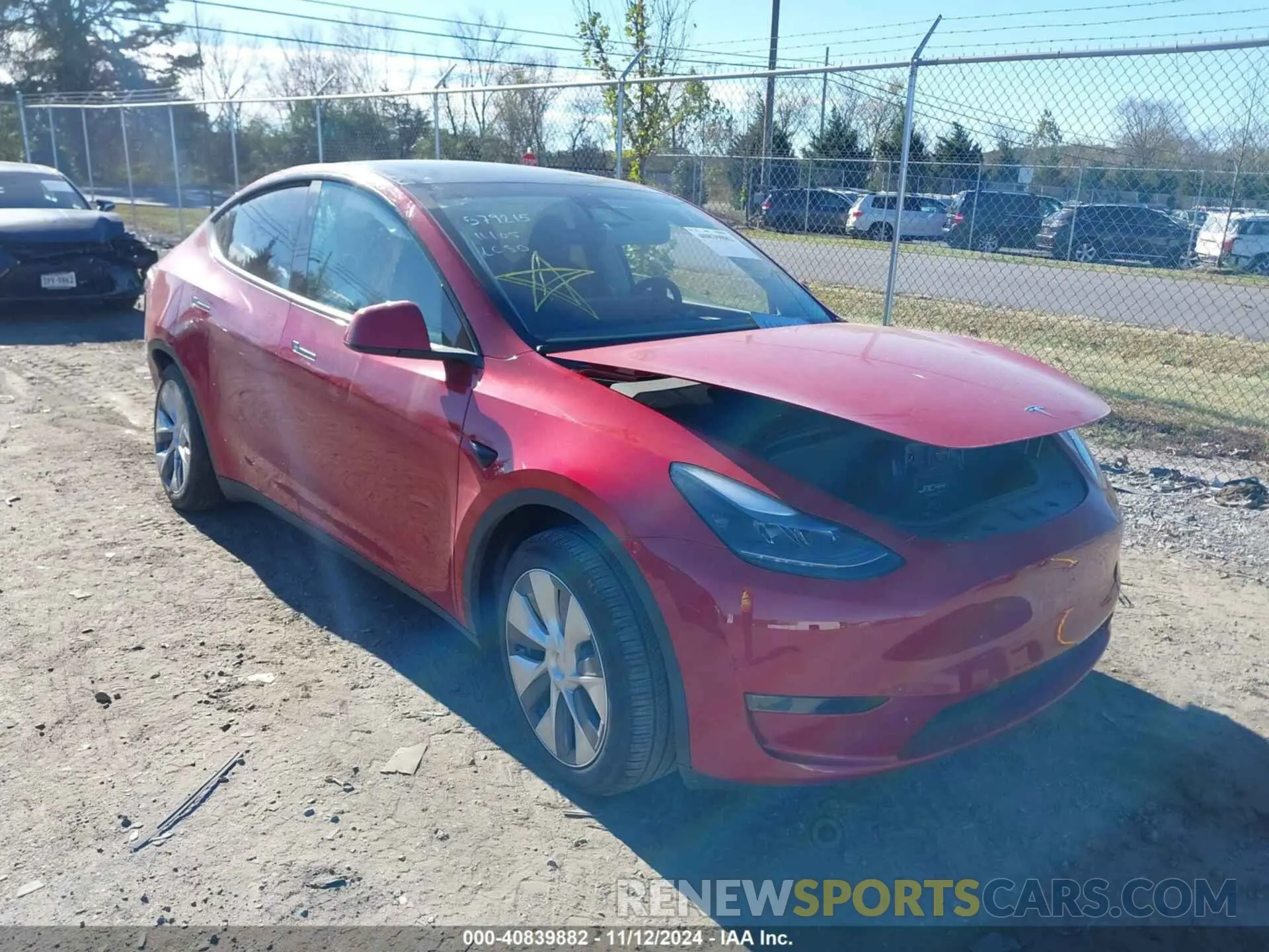 1 Photograph of a damaged car 7SAYGDEE8PA211081 TESLA MODEL Y 2023