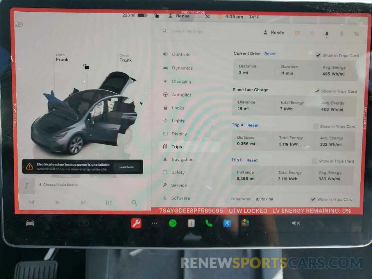 9 Photograph of a damaged car 7SAYGDEE8PF589095 TESLA MODEL Y 2023