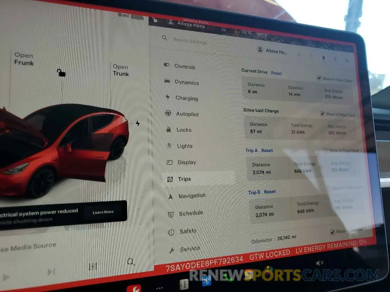 9 Photograph of a damaged car 7SAYGDEE8PF792634 TESLA MODEL Y 2023
