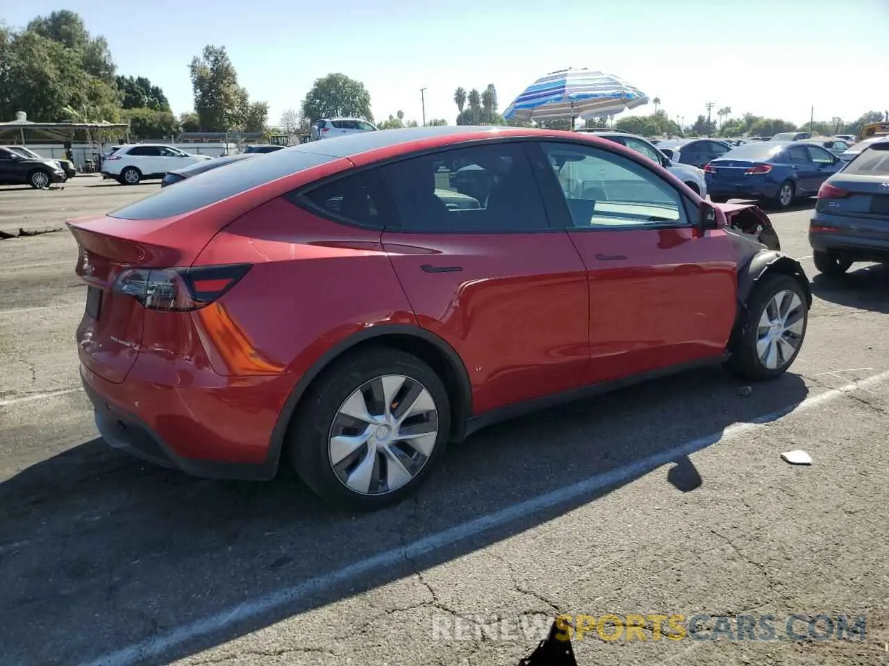 3 Photograph of a damaged car 7SAYGDEE8PF827740 TESLA MODEL Y 2023