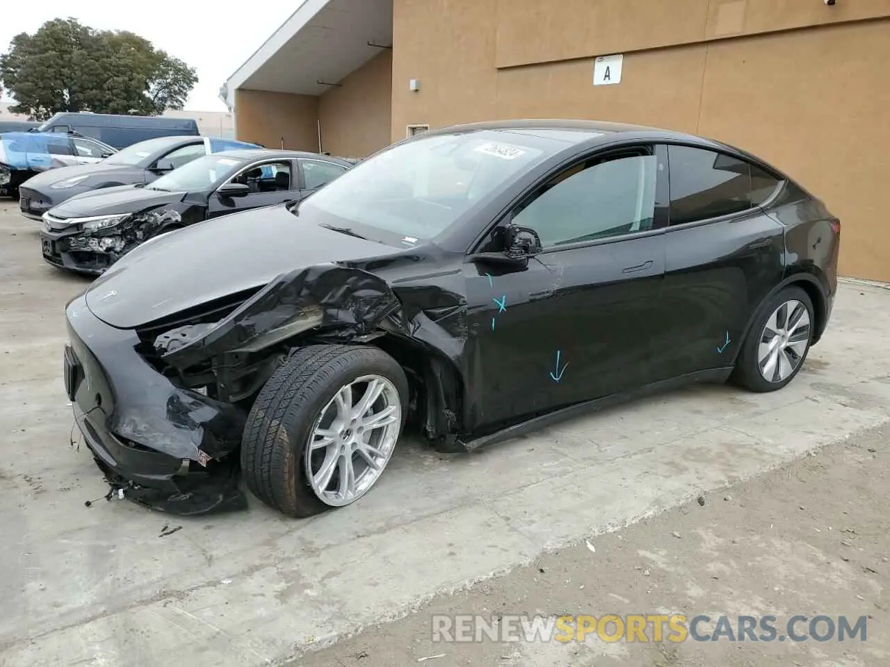 1 Photograph of a damaged car 7SAYGDEE8PF862827 TESLA MODEL Y 2023