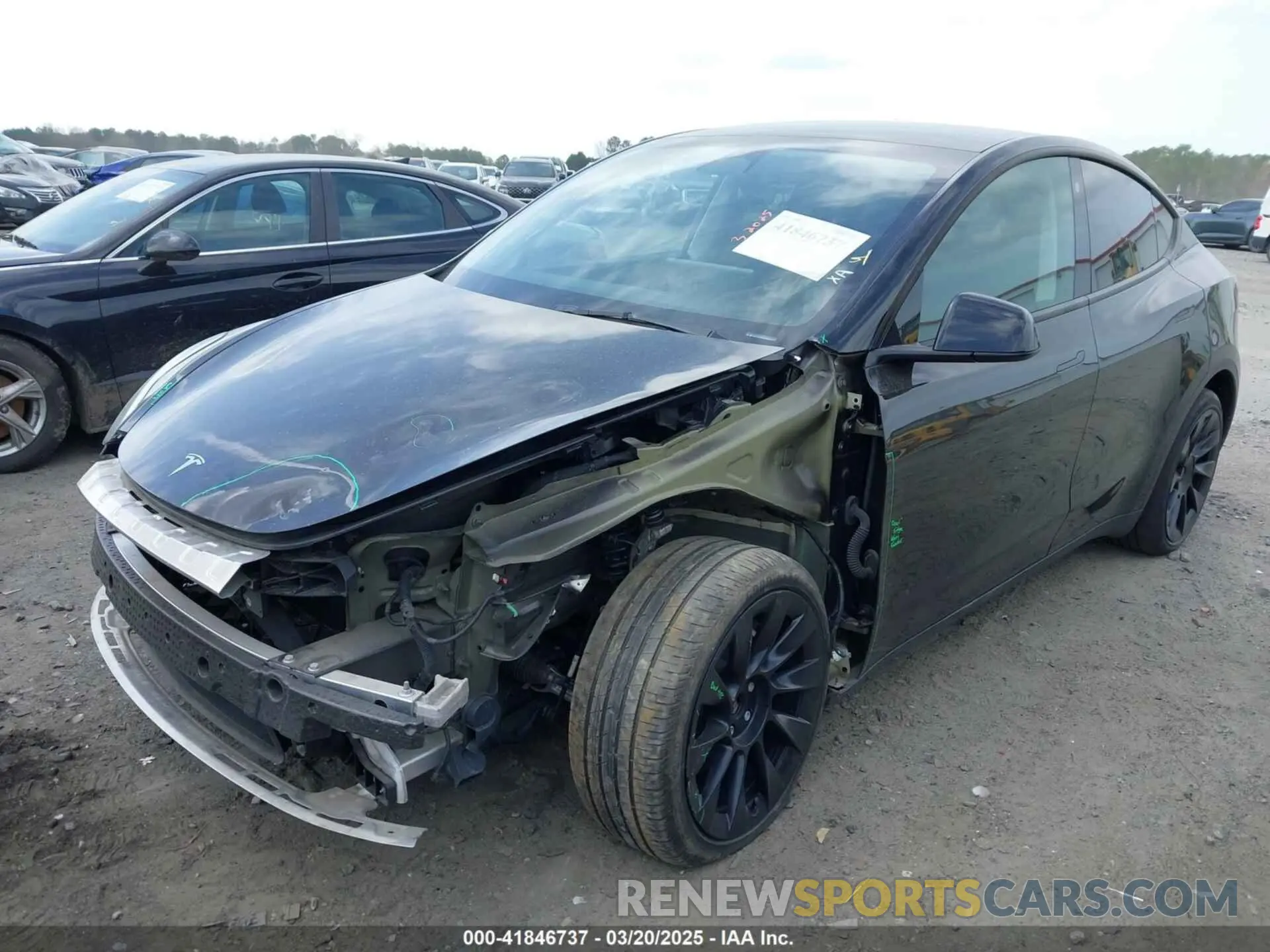 2 Photograph of a damaged car 7SAYGDEE9PA051535 TESLA MODEL Y 2023