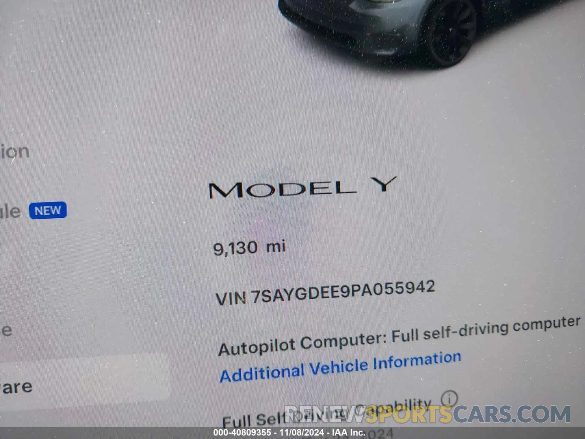 15 Photograph of a damaged car 7SAYGDEE9PA055942 TESLA MODEL Y 2023