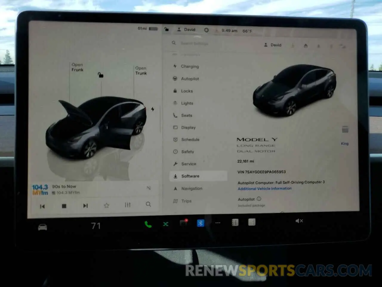 9 Photograph of a damaged car 7SAYGDEE9PA065953 TESLA MODEL Y 2023
