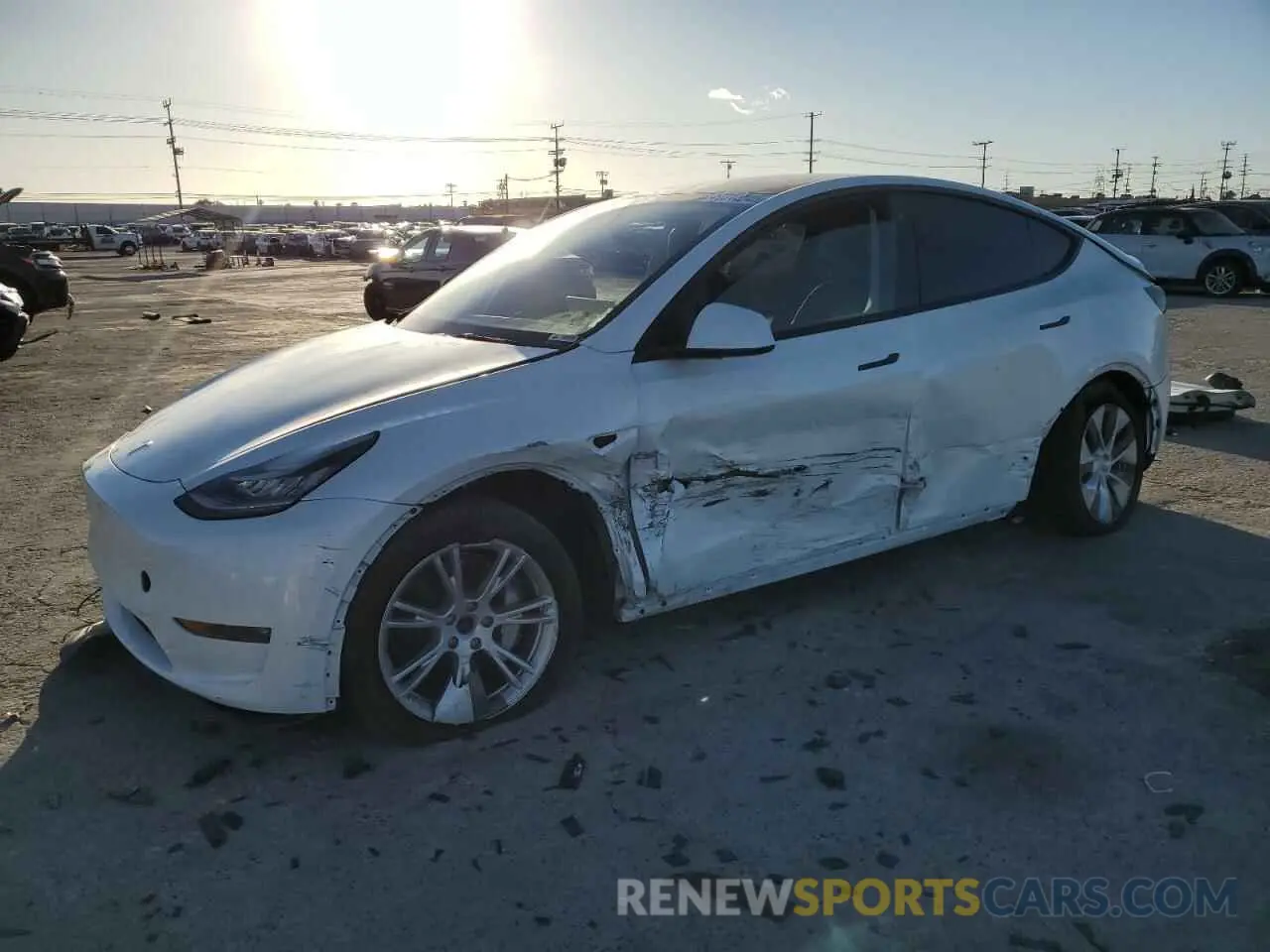 1 Photograph of a damaged car 7SAYGDEE9PA113788 TESLA MODEL Y 2023