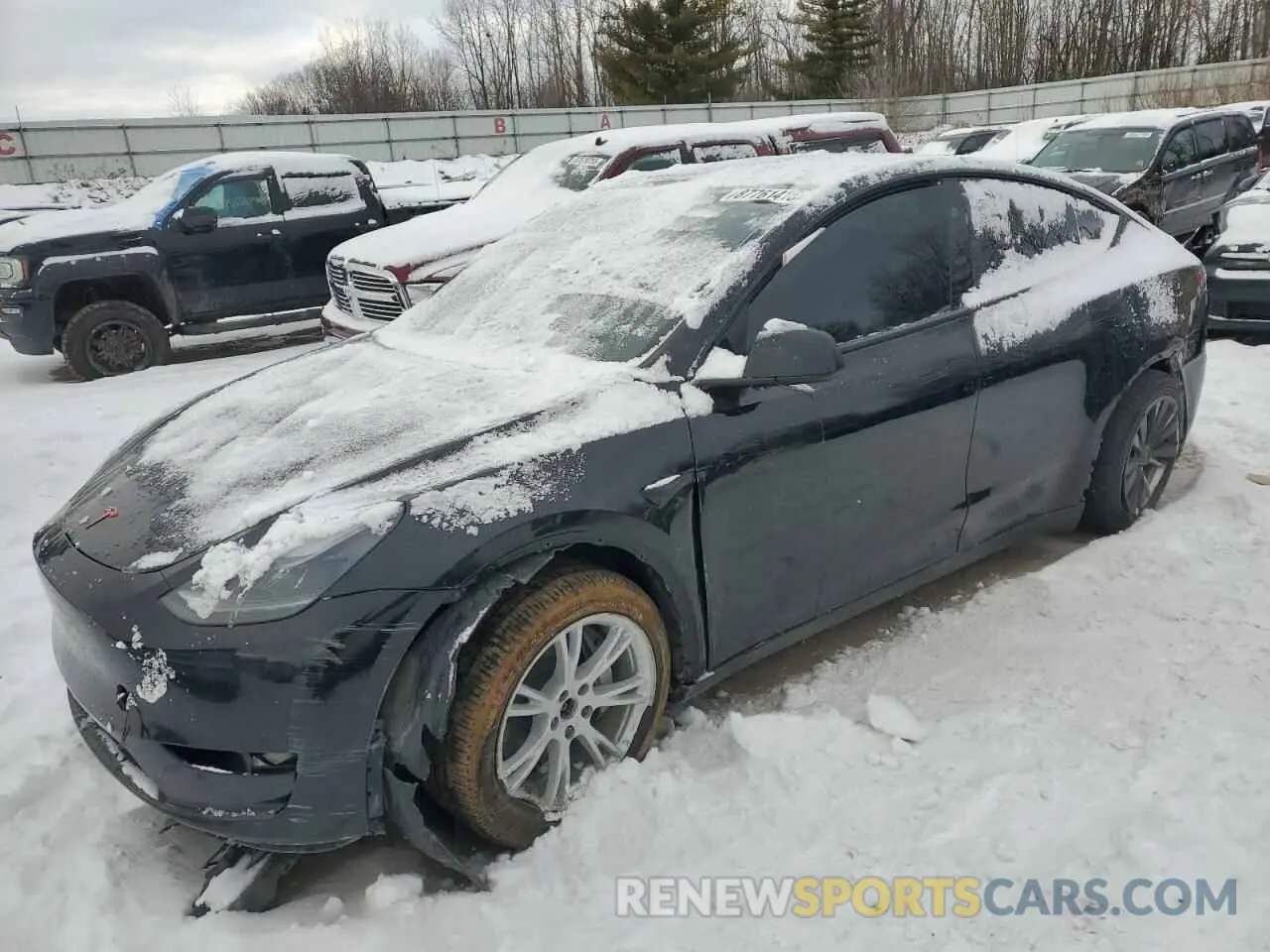 1 Photograph of a damaged car 7SAYGDEE9PA181525 TESLA MODEL Y 2023