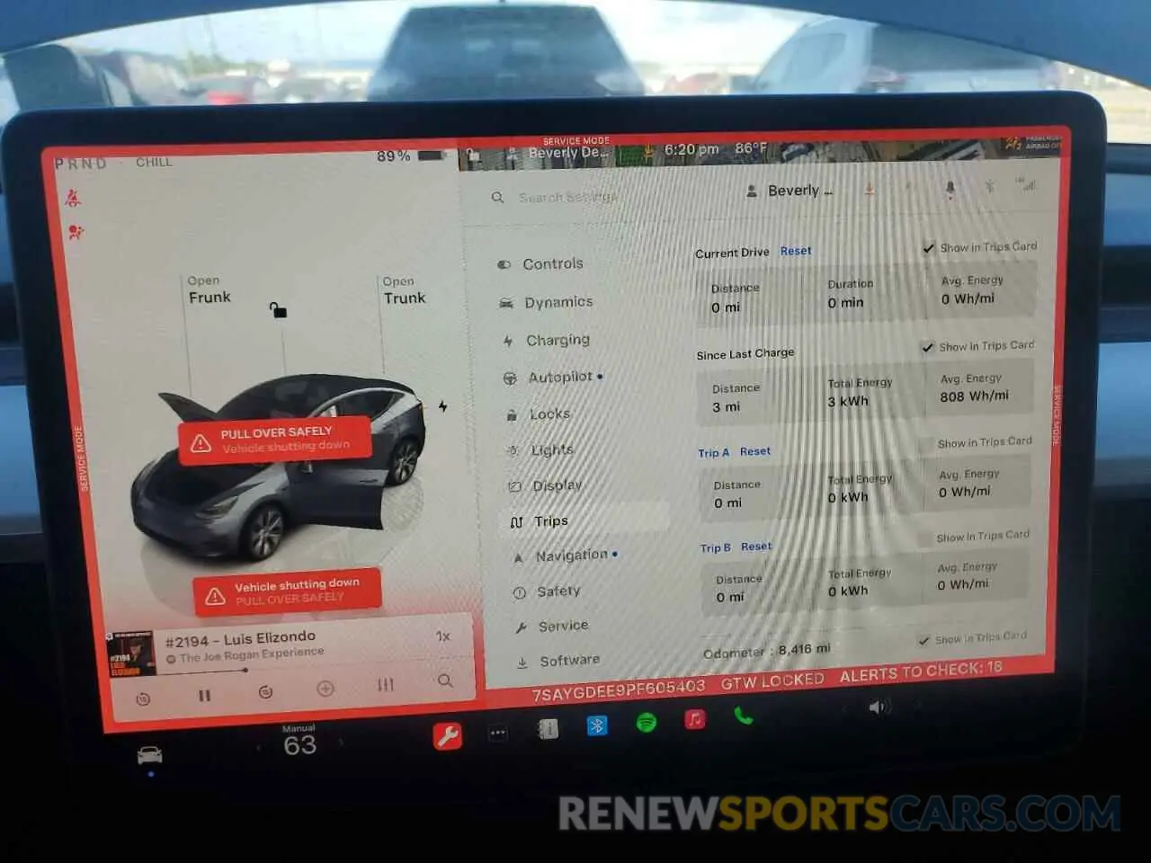 9 Photograph of a damaged car 7SAYGDEE9PF605403 TESLA MODEL Y 2023