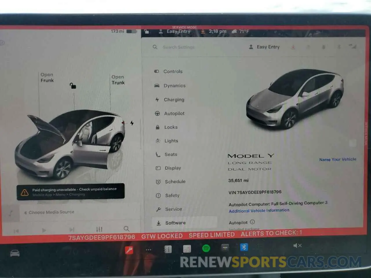 9 Photograph of a damaged car 7SAYGDEE9PF618796 TESLA MODEL Y 2023