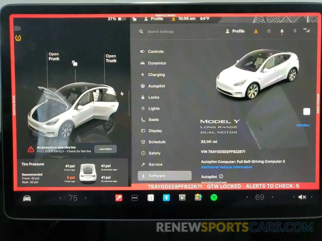 9 Photograph of a damaged car 7SAYGDEE9PF622671 TESLA MODEL Y 2023