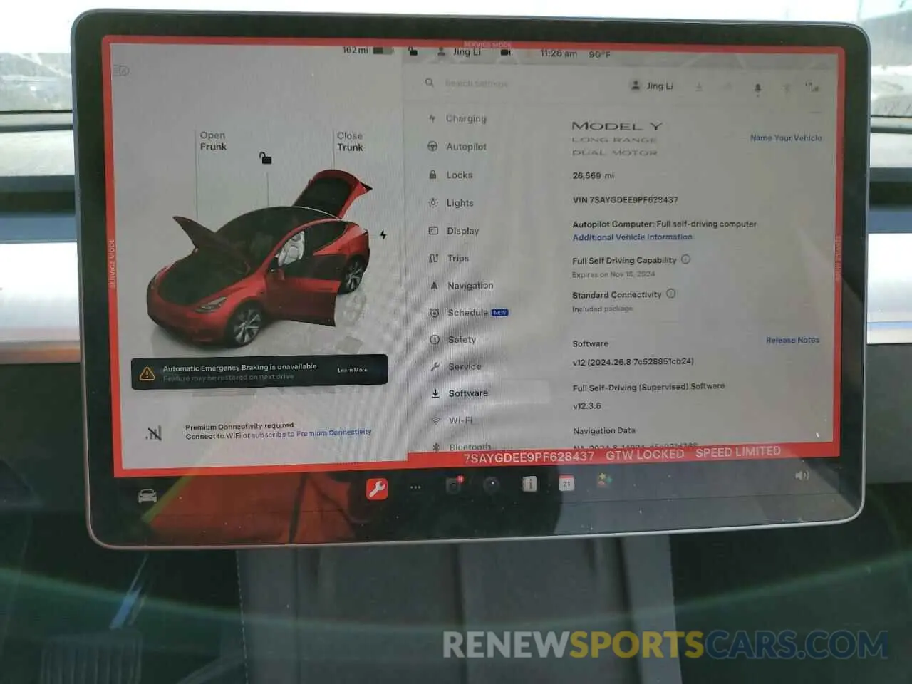 9 Photograph of a damaged car 7SAYGDEE9PF628437 TESLA MODEL Y 2023