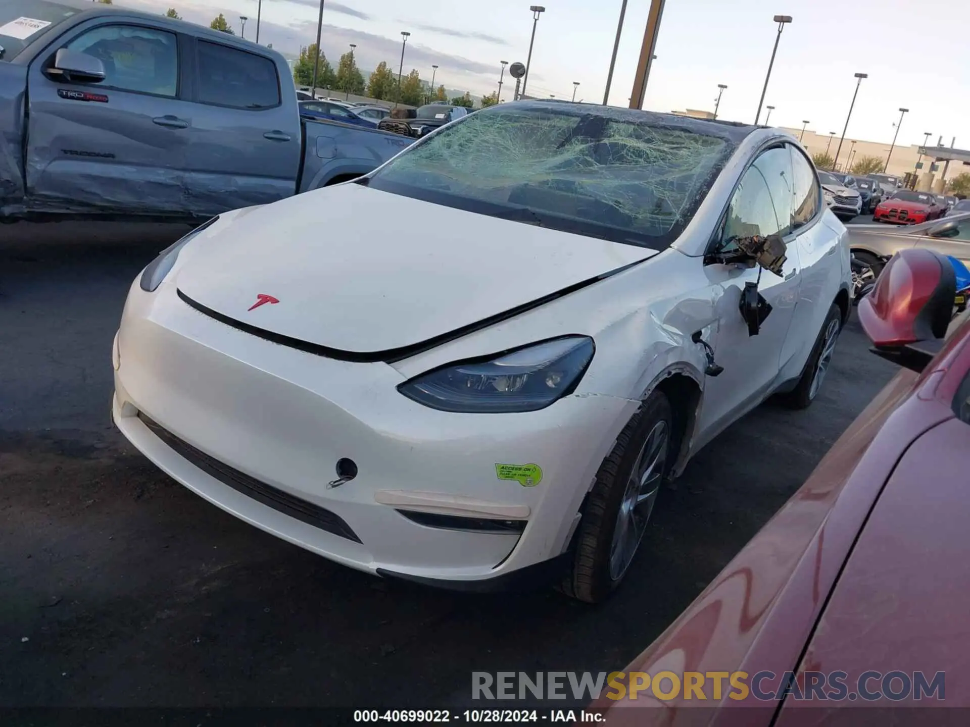 2 Photograph of a damaged car 7SAYGDEE9PF806749 TESLA MODEL Y 2023