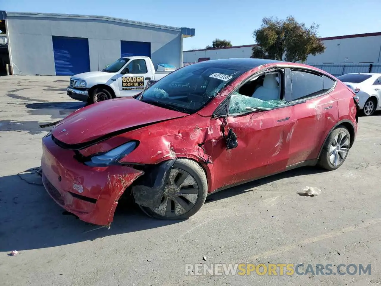 1 Photograph of a damaged car 7SAYGDEE9PF832221 TESLA MODEL Y 2023
