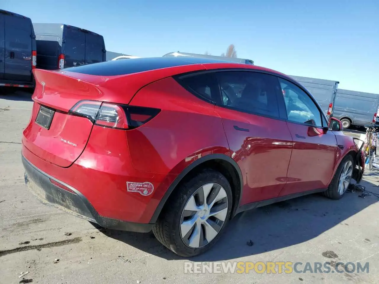 3 Photograph of a damaged car 7SAYGDEE9PF832221 TESLA MODEL Y 2023