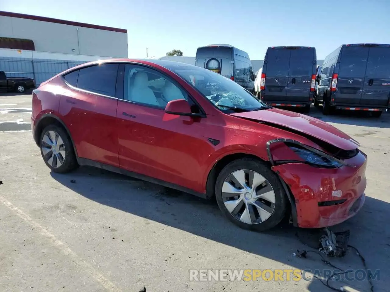 4 Photograph of a damaged car 7SAYGDEE9PF832221 TESLA MODEL Y 2023