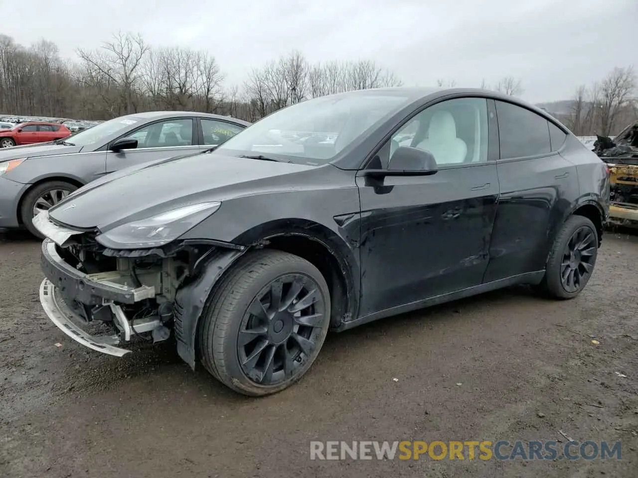 1 Photograph of a damaged car 7SAYGDEE9PF845888 TESLA MODEL Y 2023