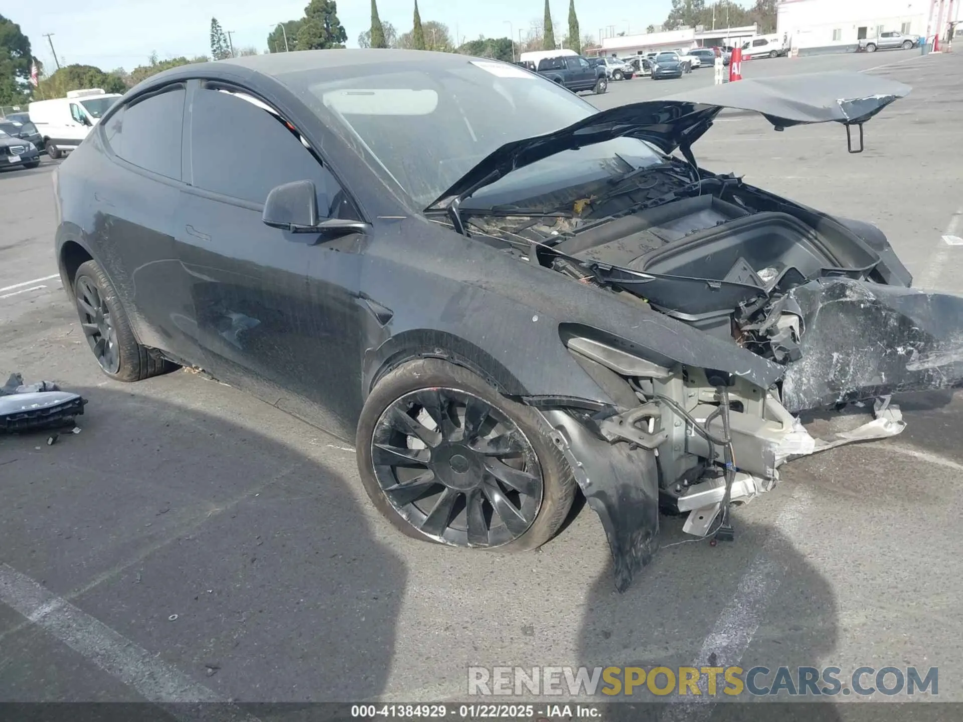 1 Photograph of a damaged car 7SAYGDEE9PF874484 TESLA MODEL Y 2023