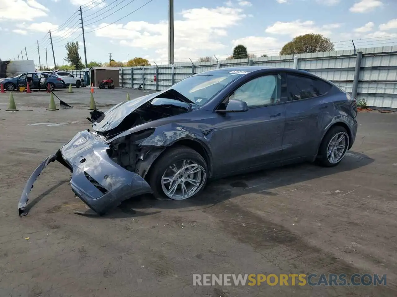 1 Photograph of a damaged car 7SAYGDEE9PF885405 TESLA MODEL Y 2023