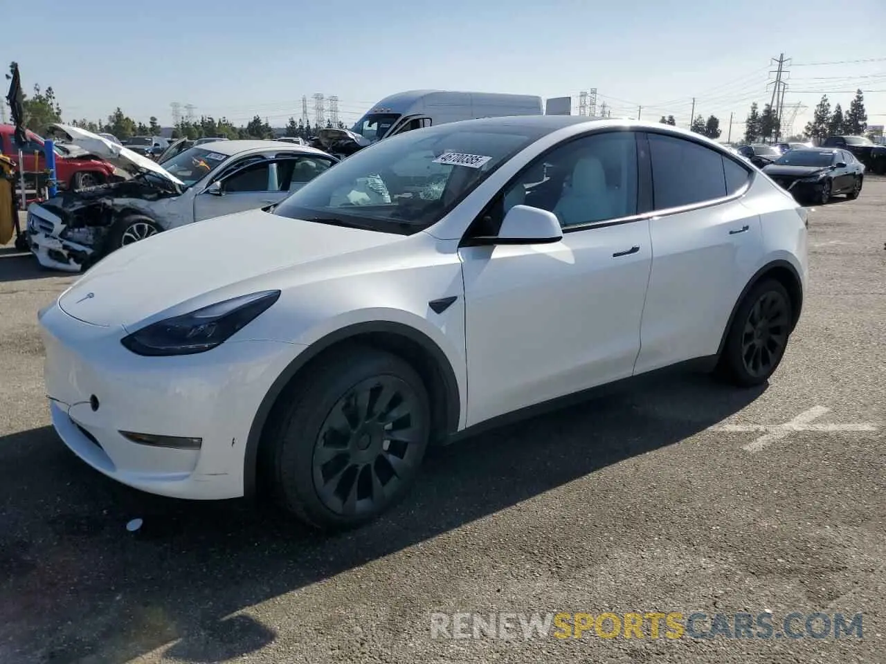 1 Photograph of a damaged car 7SAYGDEE9PF886313 TESLA MODEL Y 2023