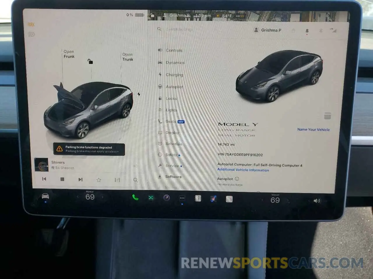 9 Photograph of a damaged car 7SAYGDEE9PF916202 TESLA MODEL Y 2023
