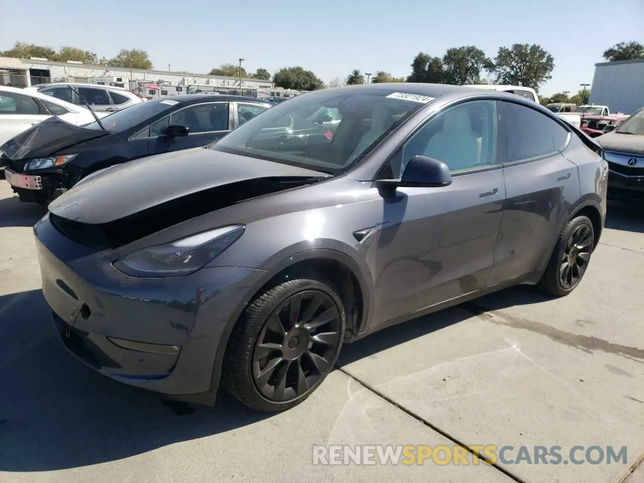 1 Photograph of a damaged car 7SAYGDEE9PF970633 TESLA MODEL Y 2023