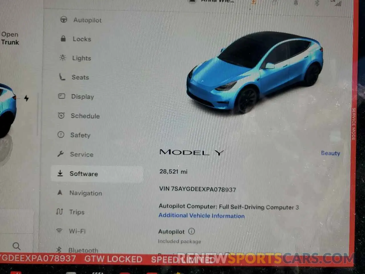 9 Photograph of a damaged car 7SAYGDEEXPA078937 TESLA MODEL Y 2023