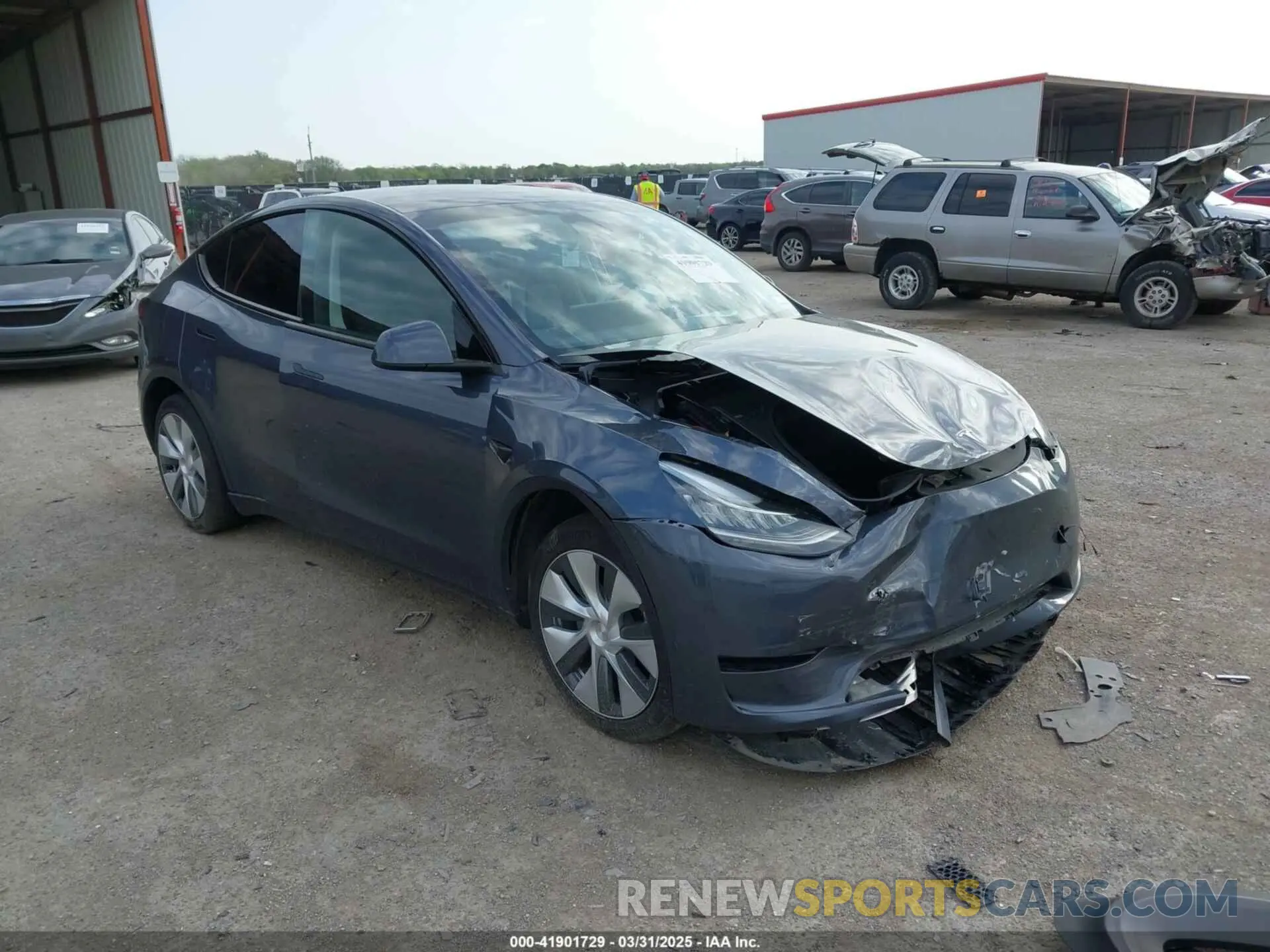 1 Photograph of a damaged car 7SAYGDEEXPA124203 TESLA MODEL Y 2023