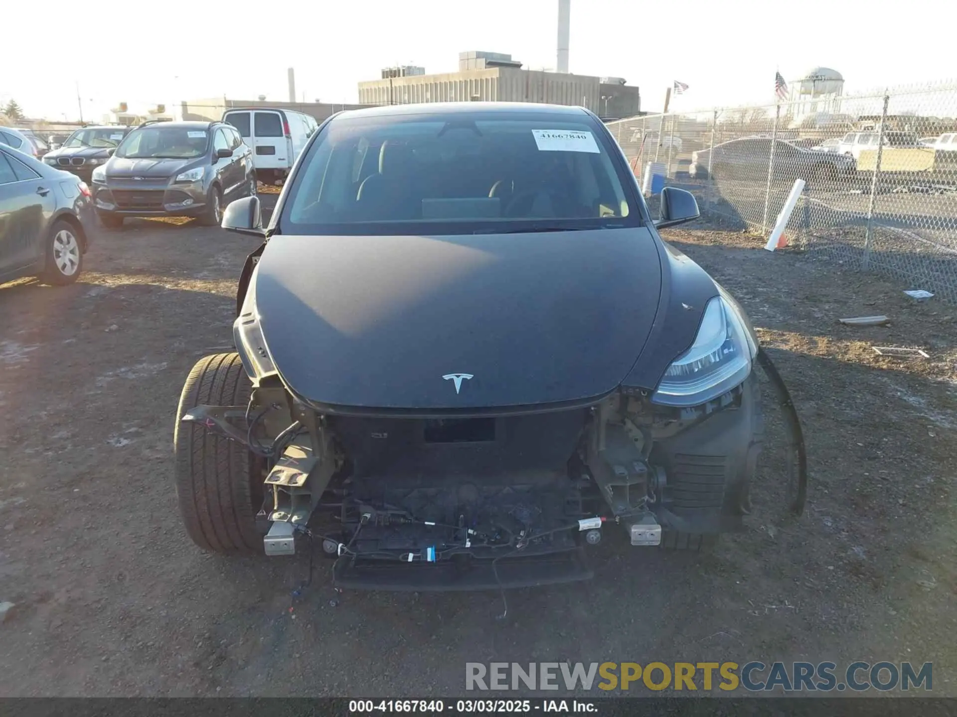 13 Photograph of a damaged car 7SAYGDEEXPA142278 TESLA MODEL Y 2023