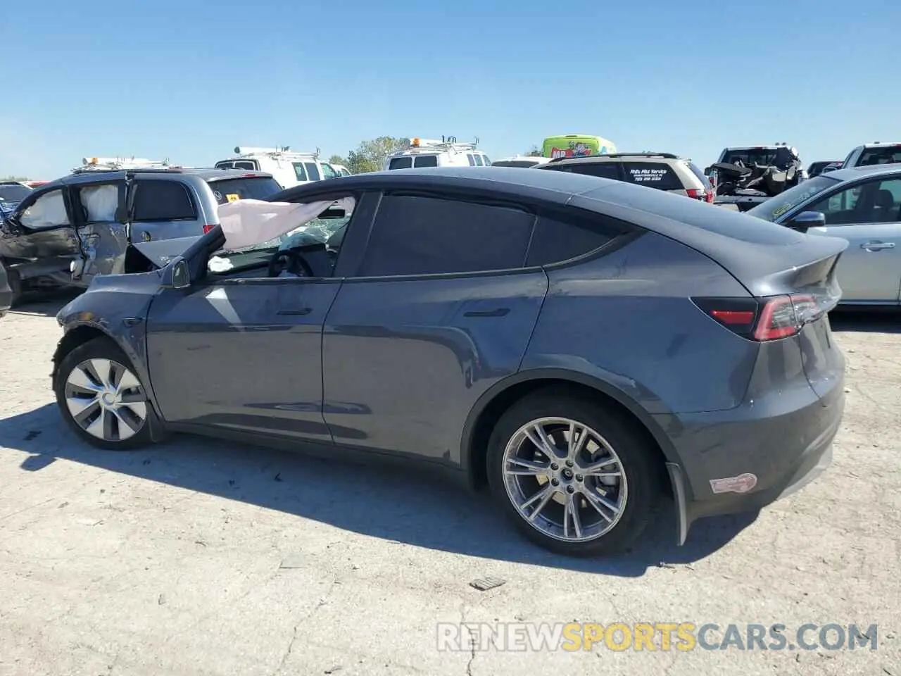 2 Photograph of a damaged car 7SAYGDEEXPA175250 TESLA MODEL Y 2023