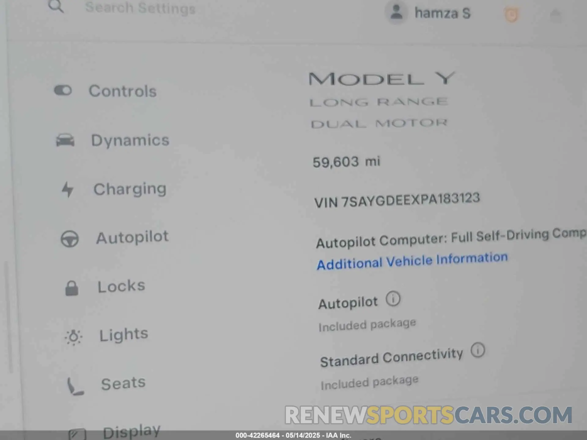 15 Photograph of a damaged car 7SAYGDEEXPA183123 TESLA MODEL Y 2023