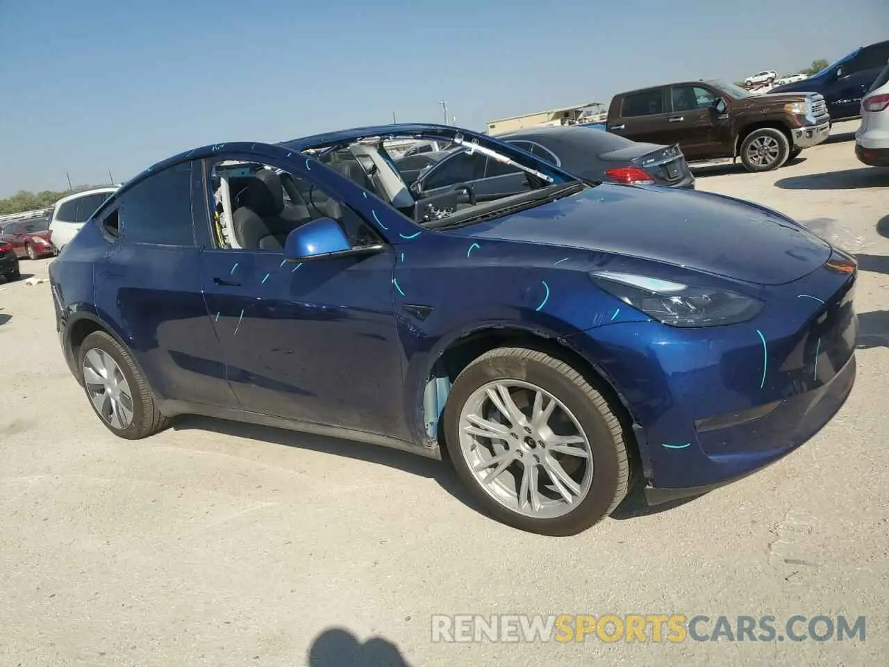 4 Photograph of a damaged car 7SAYGDEEXPA190217 TESLA MODEL Y 2023