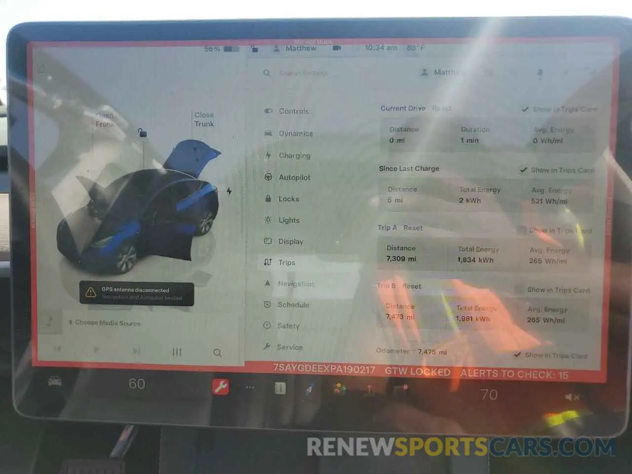 9 Photograph of a damaged car 7SAYGDEEXPA190217 TESLA MODEL Y 2023