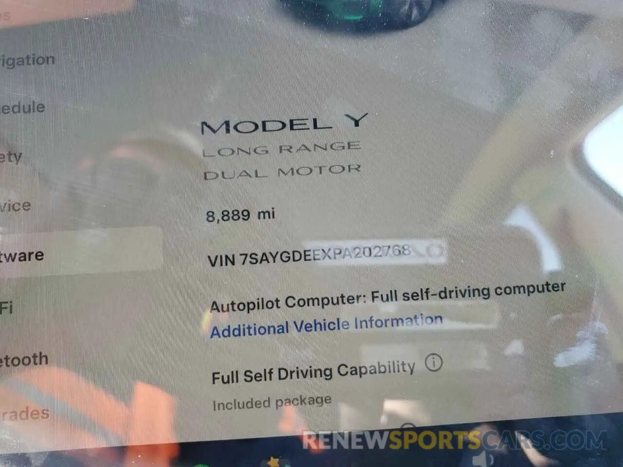 9 Photograph of a damaged car 7SAYGDEEXPA202768 TESLA MODEL Y 2023