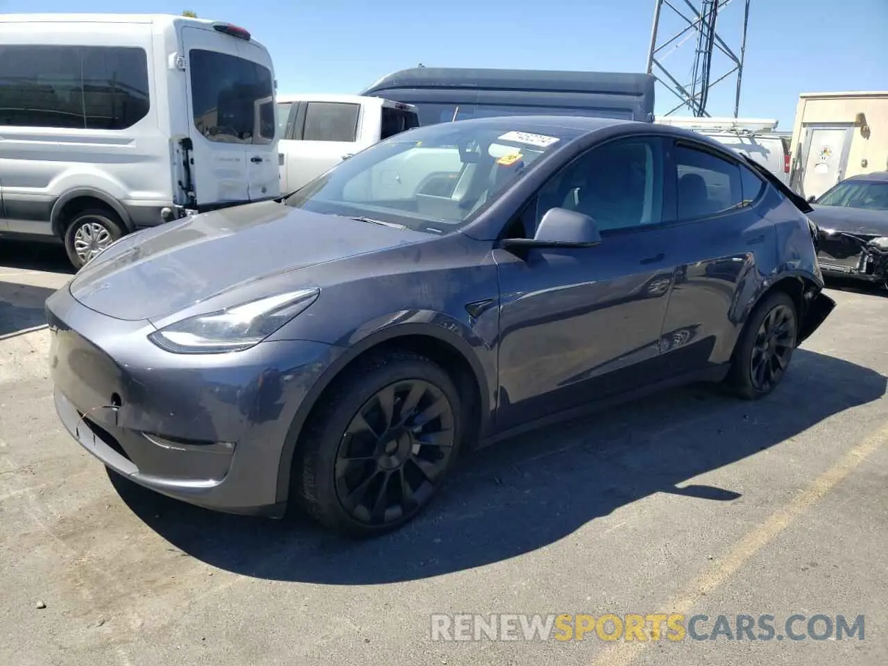 1 Photograph of a damaged car 7SAYGDEEXPF605443 TESLA MODEL Y 2023