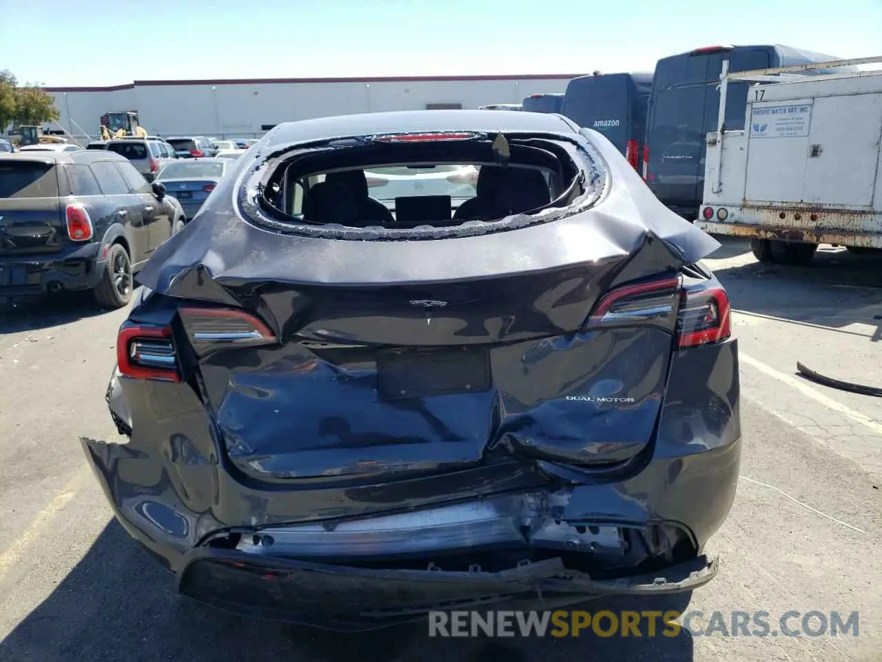 6 Photograph of a damaged car 7SAYGDEEXPF605443 TESLA MODEL Y 2023