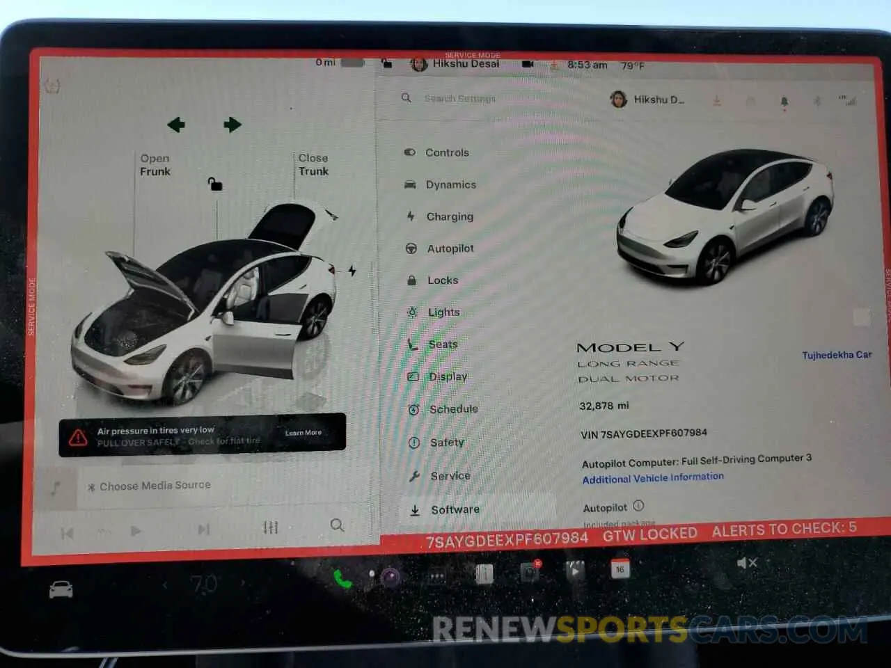9 Photograph of a damaged car 7SAYGDEEXPF607984 TESLA MODEL Y 2023
