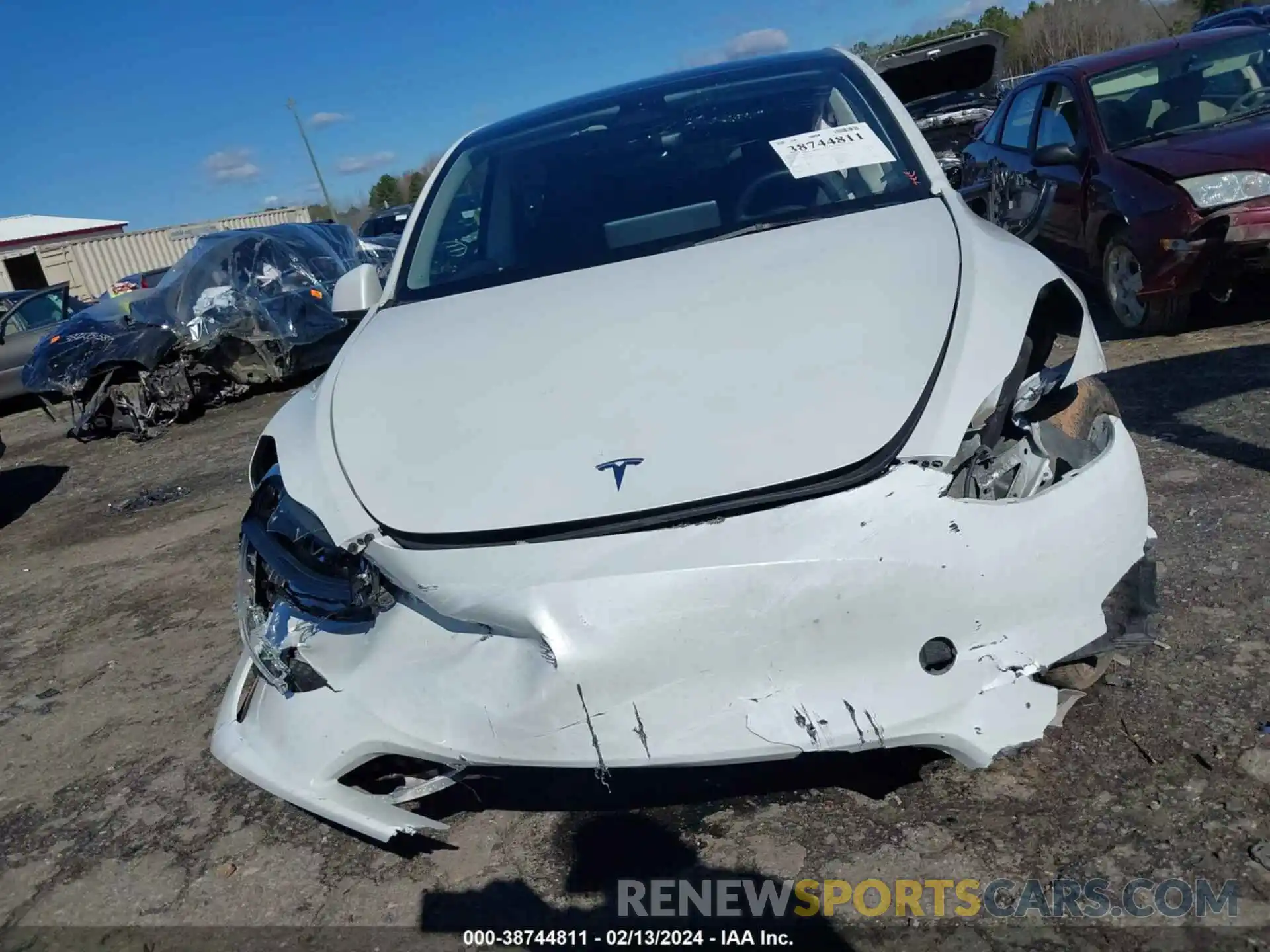 12 Photograph of a damaged car 7SAYGDEEXPF664511 TESLA MODEL Y 2023