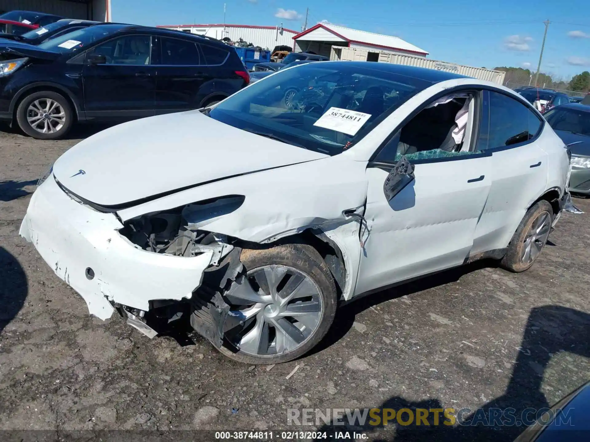 2 Photograph of a damaged car 7SAYGDEEXPF664511 TESLA MODEL Y 2023