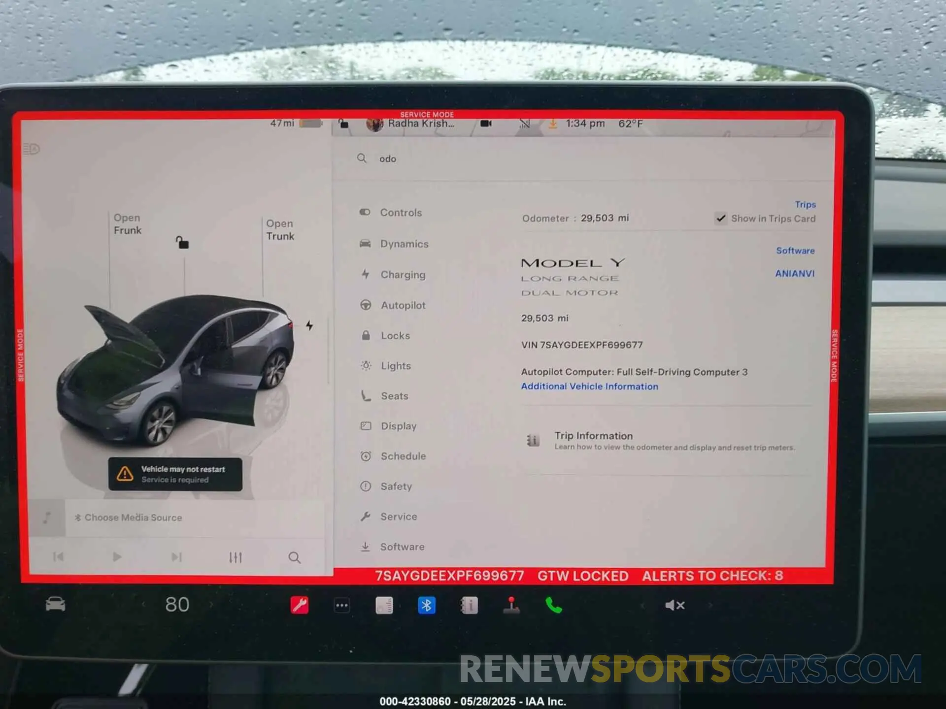 7 Photograph of a damaged car 7SAYGDEEXPF699677 TESLA MODEL Y 2023