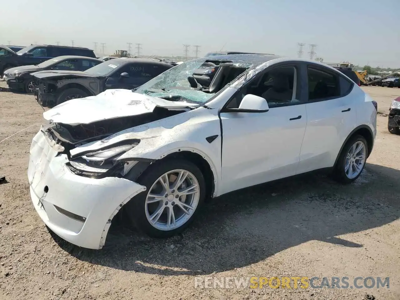 1 Photograph of a damaged car 7SAYGDEEXPF752507 TESLA MODEL Y 2023