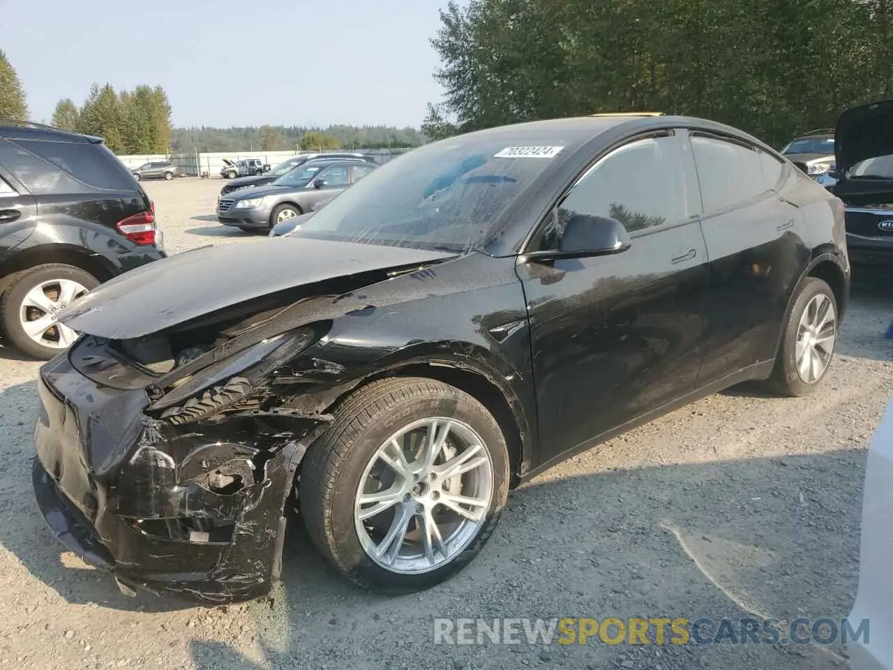 1 Photograph of a damaged car 7SAYGDEEXPF756024 TESLA MODEL Y 2023